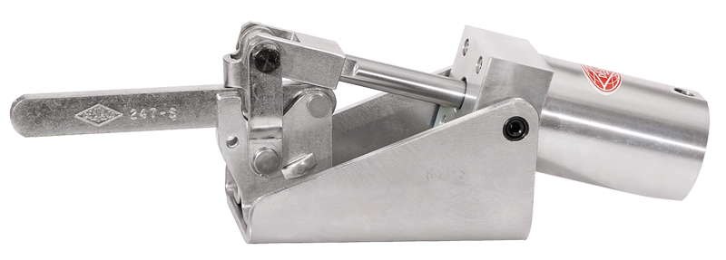 #847-S Pneumatic Power Solid Style; 1000 lbs Holding Capacity - Toggle Clamp - Apex Tool & Supply