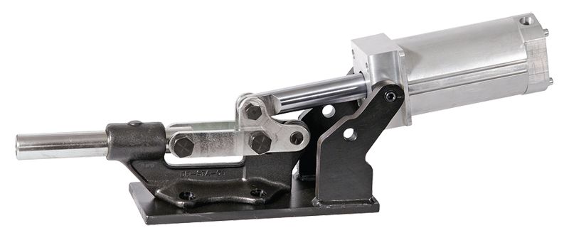 #850 Pneumatic Straight Line Style; 16000 lbs Holding Capacity - Toggle Clamp - Apex Tool & Supply
