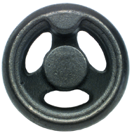 Cast Iron Handwheel (No Holes) - 8'' Wheel Diameter; 1-21/32'' Hub Diameter - Apex Tool & Supply