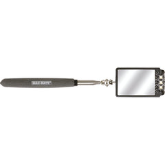 MAG-MATE Telescoping Glass Inspection Mirror with Three LED Lights, reaches 36″ Long, includes Batteries - Apex Tool & Supply