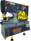 126 Ton - 24" Throat - 15HP, 440V, 3PH Motor Dual Cylinder Complete Integrated Ironworker - Apex Tool & Supply