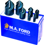 4 Pc. HSS TiN 60° Chatterless Countersink Set - Apex Tool & Supply