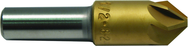 5/8 HSS 6 Flute Countersink 82 Deg TiN Coated - Apex Tool & Supply