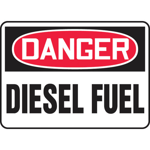 Sign, Danger Diesel Fuel, 10″ × 14″, Vinyl - Apex Tool & Supply