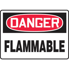 Sign, Danger Flammable, 10″ × 14″, Vinyl - Apex Tool & Supply