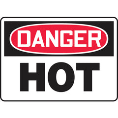 Sign, Danger Hot, 10″ × 14″, Aluminum - Apex Tool & Supply