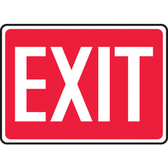 Sign, Exit, 10″ × 14″, Plastic - Apex Tool & Supply