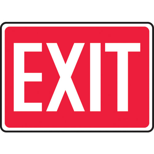 Sign, Exit, 10″ × 14″, Vinyl - Apex Tool & Supply