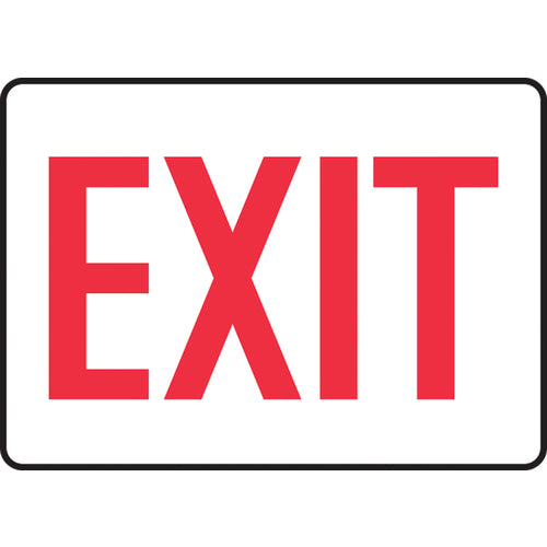 Sign, Exit, 10″ × 14″, Vinyl - Apex Tool & Supply