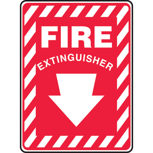 Sign, Fire Extinguisher, 10″ × 7″, Plastic - Apex Tool & Supply