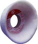 5/3 - 3/4 x 1-3/4 x 1-1/4" - Aluminum Oxide (AA) / 60J Type 11 - Tool & Cutter Grinding Wheel - Apex Tool & Supply