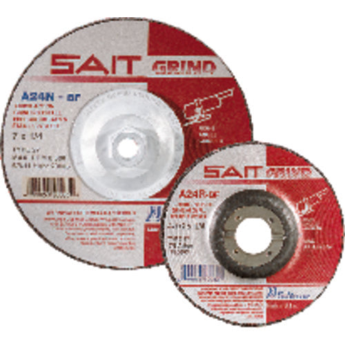 9″ × 1/4″ × 7/8″ - Aluminum Oxide A24R - Depressed Center Wheel - Apex Tool & Supply