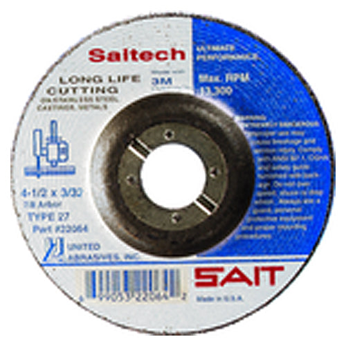 4 1/2″ × 1/4″ × 7/8″ - Ceramic - Depressed Center Wheel - Apex Tool & Supply