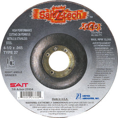 7″ × 0.045″ × 7/8″ - Zirconium - Depressed Center Wheel - Apex Tool & Supply
