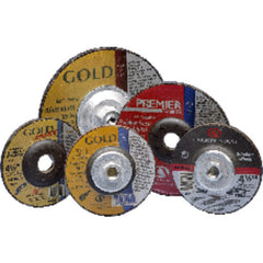 9″ × 1/4″ × 5/8″ 11 - Red Zirconia Alumina - Depressed Center Wheel - Apex Tool & Supply
