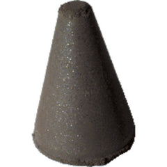 1 1/4″ × 7/8″-1/4″ × 1/4″ - Tapered Resin Bonded Rubber Cone (Medium Grit) - Apex Tool & Supply