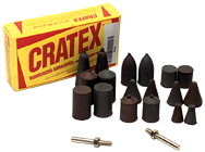 #227 Resin Bonded Rubber Kit - Cone Test - Various Shapes - Equal Assortment Grit - Apex Tool & Supply