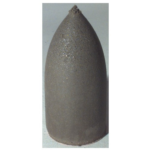 1 3/4″ × 7/8″ × 1/4″ - Bullet Resin Bonded Rubber Cone(Fine Grit) - Apex Tool & Supply