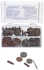 #777 Resin Bonded Rubber Kit - Introductory - Various Shapes - Equal Assortment Grit - Apex Tool & Supply