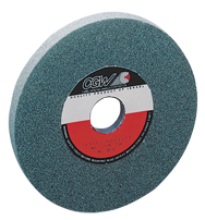 7 x 1 x 1-1/4'' - Silicon Carbide (GC) 80-I Type 5 (3 x 1/2) Surface Grinding Wheel - Apex Tool & Supply