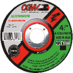 9″ × 1/4″ × 7/8″ - Aluminum Oxide A30-N-ALU - Depressed Center Wheel - Apex Tool & Supply