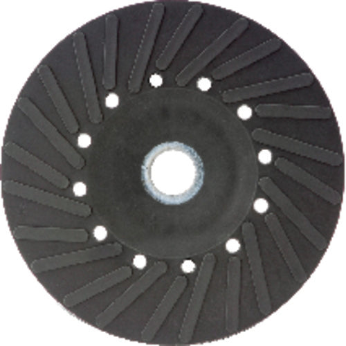 5″ - Smooth Bore - Spiral Pattern - Polymer Backing Plate For Resin Fibre Disc Without Nut - Apex Tool & Supply