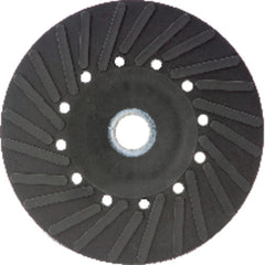 5″ - Smooth Bore - Spiral Pattern - Polymer Backing Plate For Resin Fibre Disc Without Nut - Apex Tool & Supply