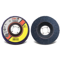 4 1/2″ × 5/8″-11-60 Grit - Zirconia-Stainless Straight Flap Disc - Apex Tool & Supply