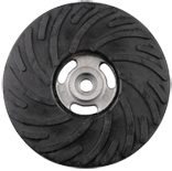 4-1/2" - Smooth Bore - Medium Density - Spiral Pattern - Back-up Pad For Resin Fibre Discs - Without Nut - Apex Tool & Supply