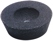 6/4 - 3/4 x 2 x 5/8-11'' - Aluminum Oxide 16 Grit Type 11 - Resin Cup Wheel - Apex Tool & Supply