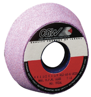 5/3-3/4 x 1-3/4 x 1-1/4" - Aluminum Oxide (PA) / 46I Type 11 - Tool & Cutter Grinding Wheel - Apex Tool & Supply