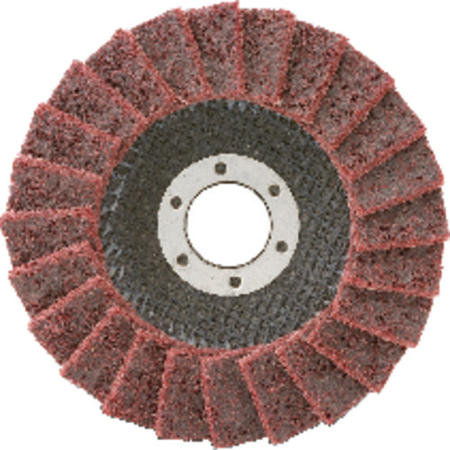4 1/2″ × 5/8″-11 - Very Fine - Type 27 - Surface Conditioning Flap Disc - Apex Tool & Supply