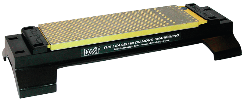 8 x 2-5/8 x 3/8" - Fine/Coarse Grit - Rectangular Bench Model Duo-Sharp Diamond Whetstone with Base - Apex Tool & Supply