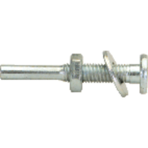 Fits 5/8″ Arbor Hole-1/4″ Shank - 1 7/8″ Overall Length - Flat Head Arbor for Abrasives - Apex Tool & Supply