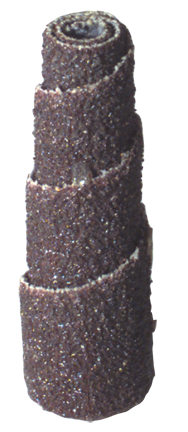 1 x 1-1/2 x 1/4'' - 240 Grit - Full Taper A/O Cartridge Roll - Apex Tool & Supply