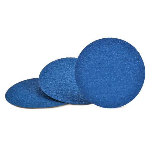 12″ x No Hole-120 Grit - Blue Zirconia Alumina - Cloth Sanding PSA Disc - Apex Tool & Supply