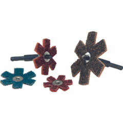 4″ - Coarse Grit - Cleaning & Polishing Abrasive Star - Apex Tool & Supply