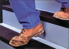 4" x 60' Medium Grit Black Shur-Step Non-Skid Tape Floor Covering - Apex Tool & Supply