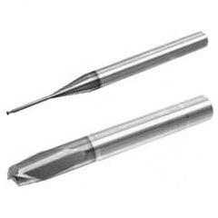 1mm Dia. - 50mm OAL - AlTiN - 30° - Die Mold - Corner Radius - EM - 2 FL - Apex Tool & Supply