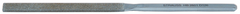 4'' Diamond Length - 8-1/2'' OAL (10.4 x 2.8mm) - Medium Grit - Equalling Diamond Heavy Duty File - Apex Tool & Supply