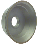 5 x 1-3/4 x 1-1/4'' - 1/8'' Abrasive Depth - 150 Grit - Type 11V9 Flaring Cup Diamond Wheel - Apex Tool & Supply