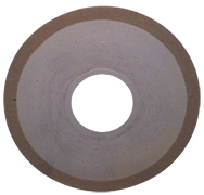 6 x 1 x 1-1/4'' - 1/8'' Abrasive Depth - 150 Grit - 3/8 Rim CBN Dish Wheel - Type D12A2 - Apex Tool & Supply