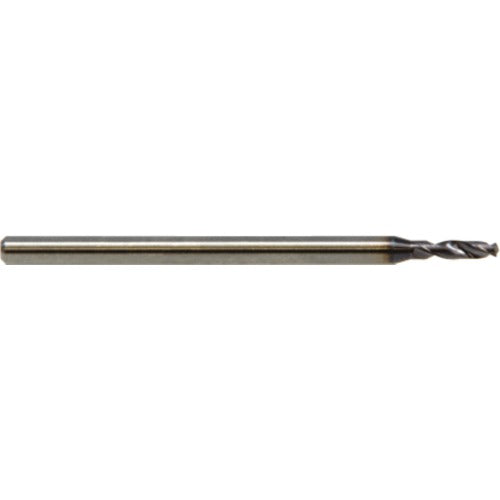 1.50 mm Dia. × 3.0 mm Shank × 6 mm Flute Length × 45 mm OAL, 2xD, 142°, ALtimaÂ, 2 Flute, Coolant Thru, Solid Carbide Drill