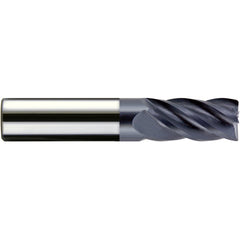 ‎1/2″ Dia. × 1/2″ Shank × 5/8″ DOC × 2-1/2″ OAL, Carbide, veri4, 5 Flute, Plain, External, Corner Radius, Solid End Mill Series/List #5102 - Exact Industrial Supply
