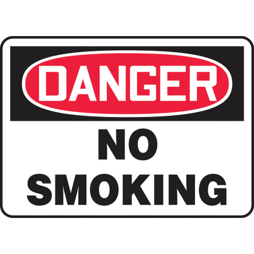 Sign, Danger No Smoking, 7″ × 10″, Vinyl - Apex Tool & Supply