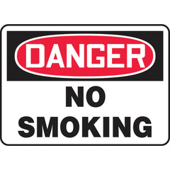Sign, Danger No Smoking, 7″ × 10″, Vinyl - Apex Tool & Supply