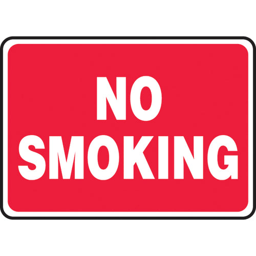Sign, No Smoking, 10″ × 14″, Plastic - Apex Tool & Supply