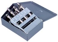 15 Pc. 1/16" - 1/2" by 32nds HSS Bright Screw Machine Drill Set - Apex Tool & Supply