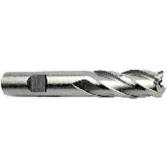 10mm Dia. x 2-11/16 Overall Length 4-Flute Square End M-42 Cobalt SE End Mill-Round Shank-Center Cut-Uncoated - Apex Tool & Supply