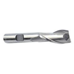 12mm Dia. x 2-1/2 Overall Length 2-Flute Square End High Speed Steel SE End Mill-Round Shank-Center Cut-Uncoated - Apex Tool & Supply